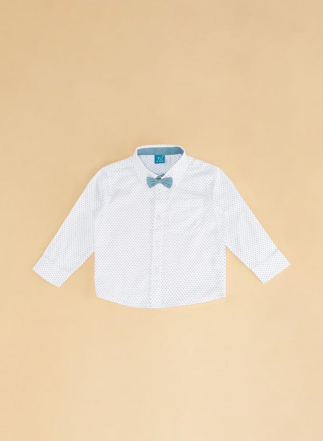 YU by Pantaloons Baby Boy's Regular Fit Shirt (110149631011_Blue - Image 5