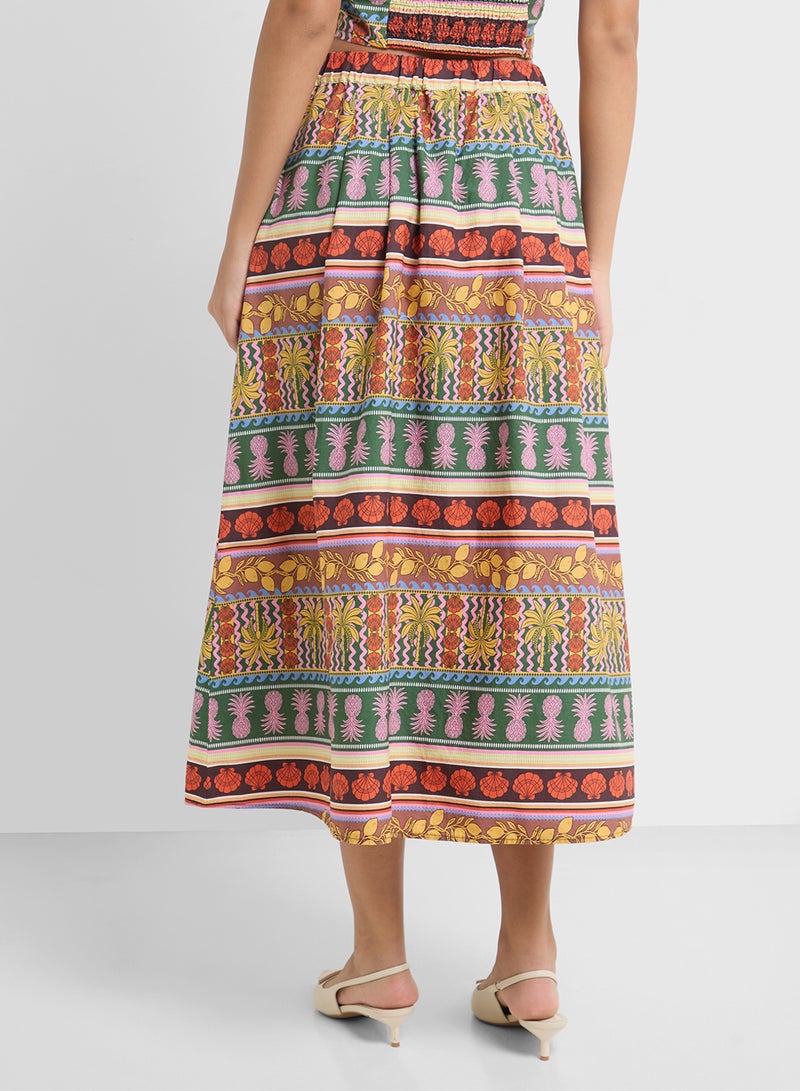 VERO MODA Tropical Summer midi Skirt  - Image 2
