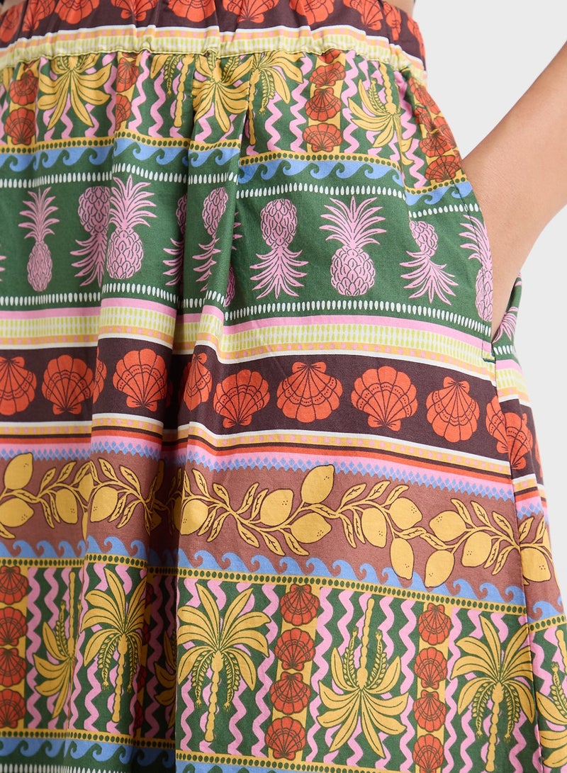 VERO MODA Printed High Waist Skirt  - Image 4