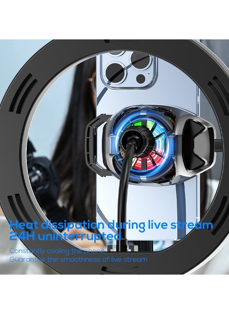 VKL - Mobile Phone Cooler for Game Fan PUBG, Designed iPhone 12/13 Series, Live Streaming and Vlog, Semiconductor Heatsink Without Noise iOS Android, ipad Tablet - Image 1