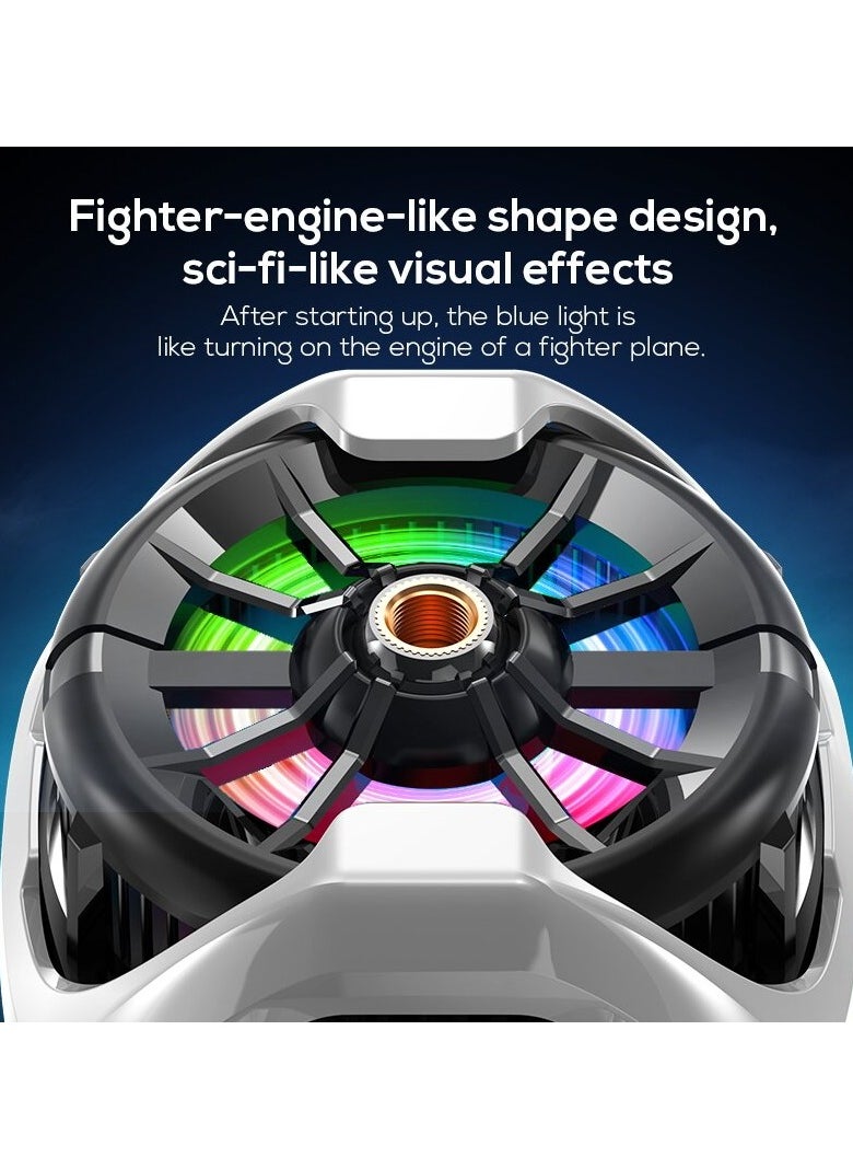 VKL - Mobile Phone Cooler for Game Fan PUBG, Designed iPhone 12/13 Series, Live Streaming and Vlog, Semiconductor Heatsink Without Noise iOS Android, ipad Tablet - Image 1