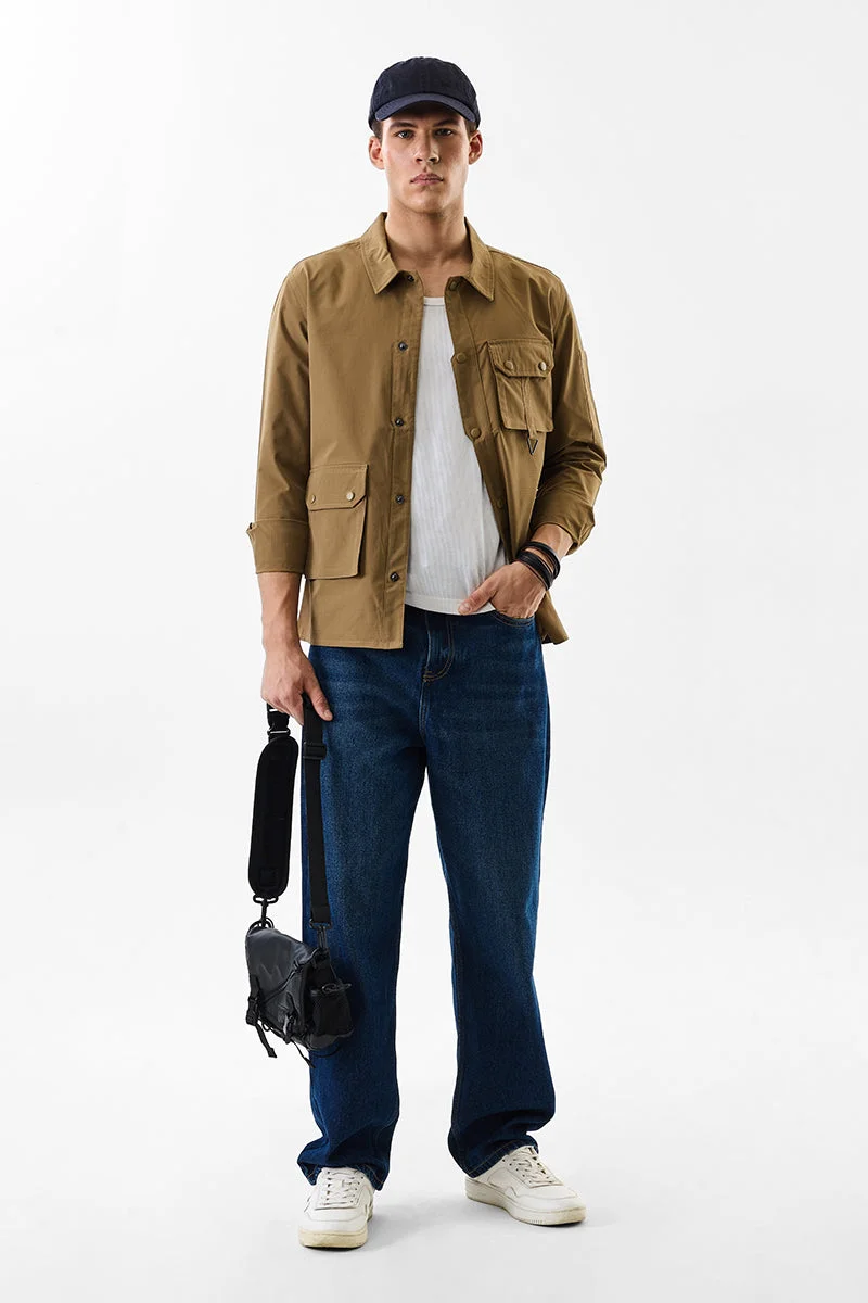 SNITCH Double Pocket Regular Fit Utility Jacket