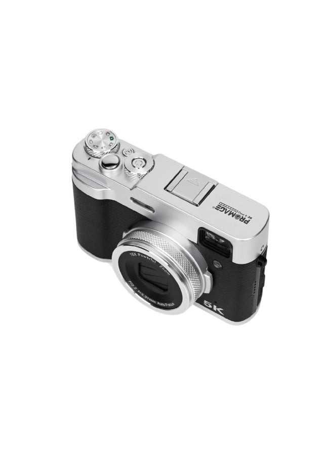 PROMAGE PROMAGE Digital Camera PC225 Black - 5K Ultra HD Vlogging Camera with 18X Powerful Zoom, Auto Focus & Retro Design | High-Resolution Point & Shoot Camcorder  - Image 3