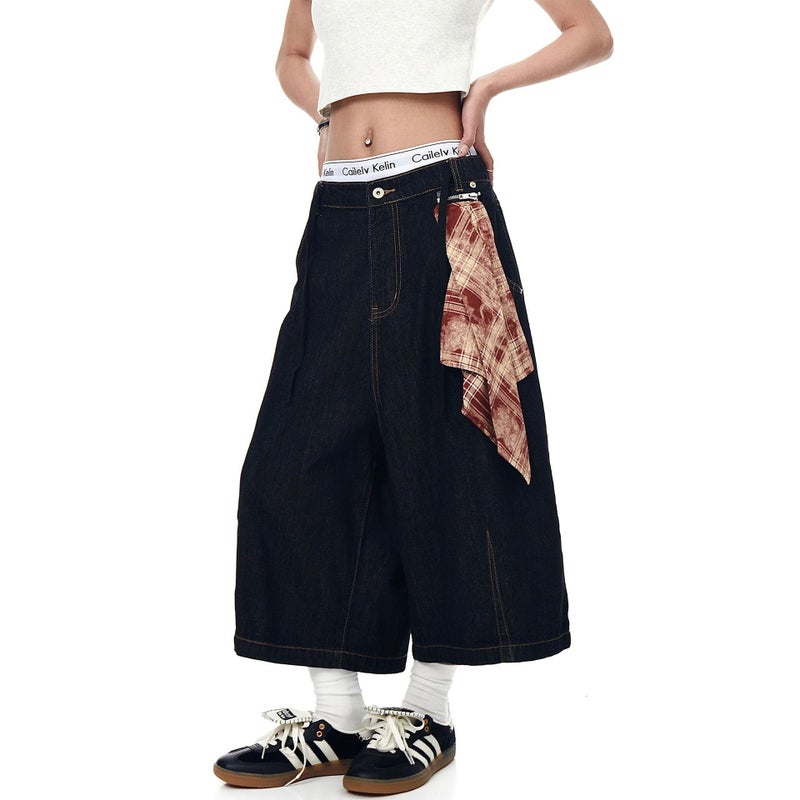 Unisex Adventure Sports Speckled Ink Ripped Denim Jeans - Image 1