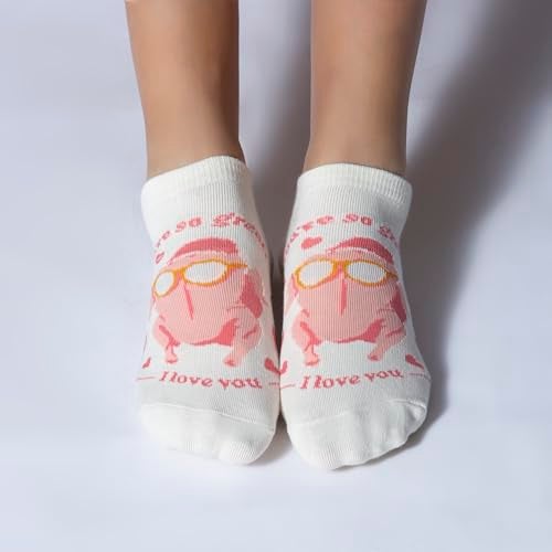 BALENZIA SocksXpress FRIENDS Official Merchandise Socks Gift Box - Pack of 8, Iconic Quotes & Embroidered Designs, Premium Ankle & High-Ankle Socks for Women - Image 5