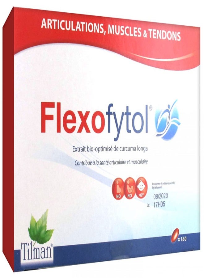 Flexofytol مستخلص الكركم المحسن بيولوجيًا فليكسوفيتول للمفاصل والتهاب المفاصل - 180 كبسولة هلامية - Image 1
