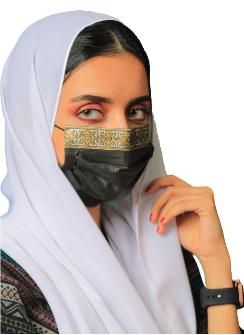 50-Piece Face Masks with design and inscriptions of Al Sado