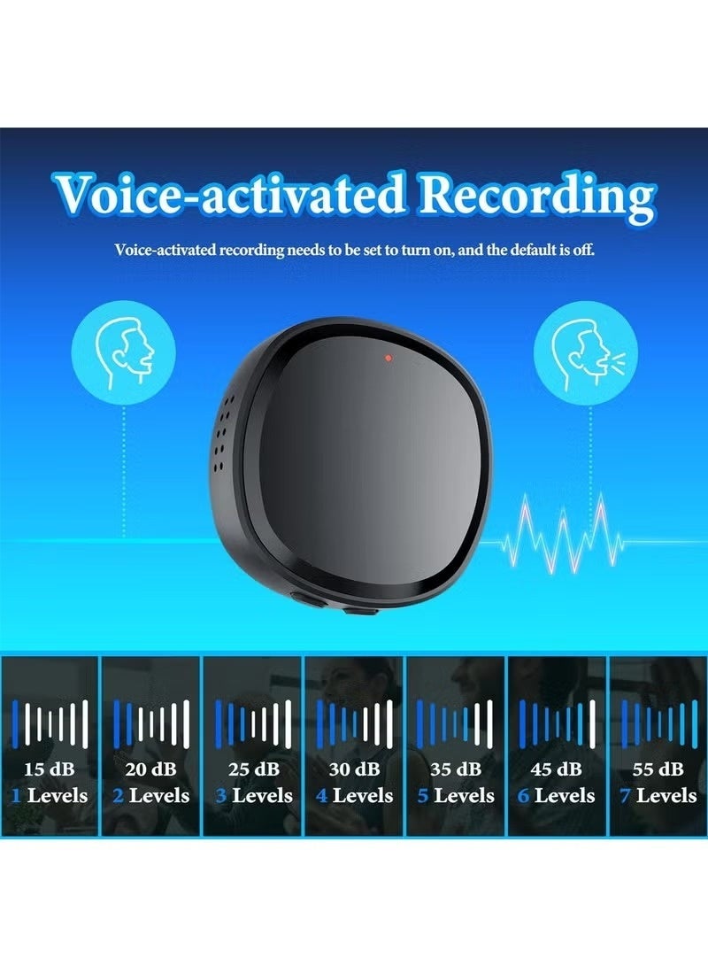 128GB Digital Magnetic Voice Recorder with Speaker Instant Playback and USB Flash Drives- 2000 Hours Voice Activated Recorder Portable Tape Recorder Small Audio Recorder for Lectures Meetings Interviews - Image 2