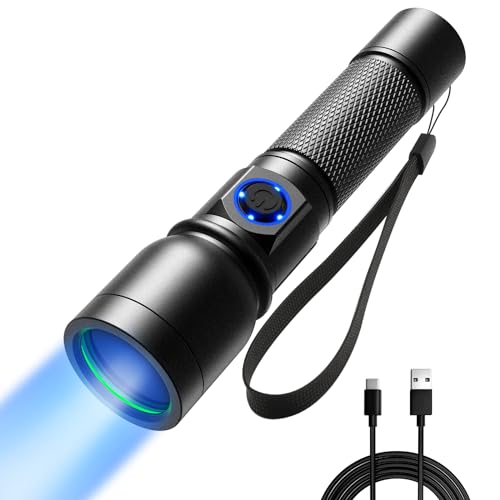 مصباح يدوي UV كونسيكوت ضوء أسود قابل للشحن USBC 365nm LED فوق بنفسجي محمول لمصباح الخشب لكشف بول الحيوانات الأليفة والبق الجاف وعلاج الراتنج وأظافر الجل يوبرلايتس