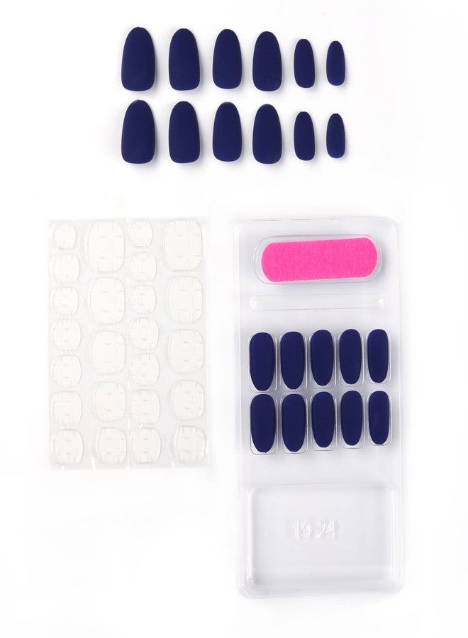 NAILWIND 24 Natural French Short False Nails Acrylic Full Cover Nails,Natural Fake Nails Delicate & Comfortable for Women and Girls (N35, 24 Count -Pack of 1) - Image 4