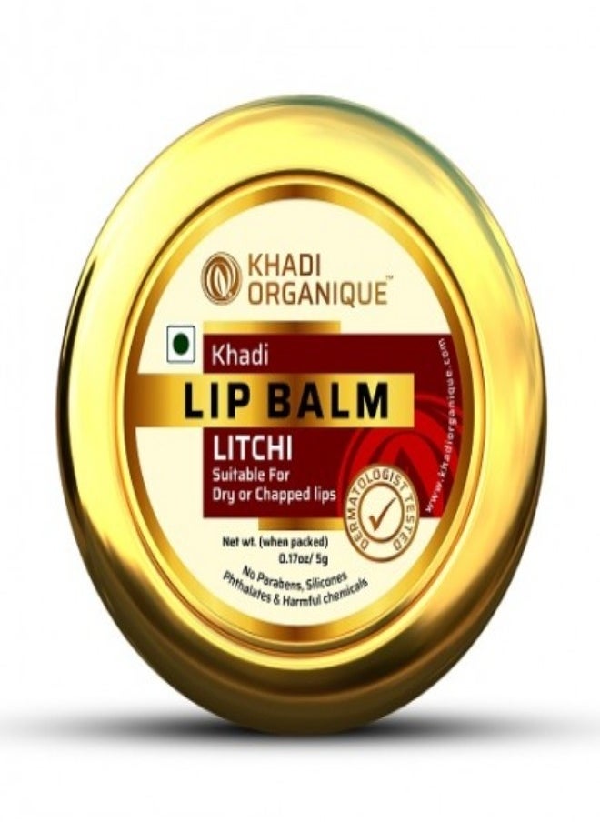 Khadi ORGANIQUE Khadi Organique Litchi Lip Balm No Chemicals 100% Organic 5gm  - Image 2