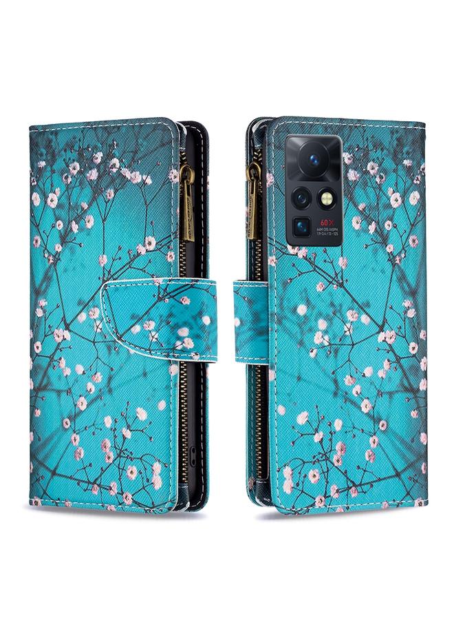 Zaboon Case For Infinix Zero X / X Pro Colored Drawing Pattern Zipper Horizontal Flip Phone Leather Case - Image 1