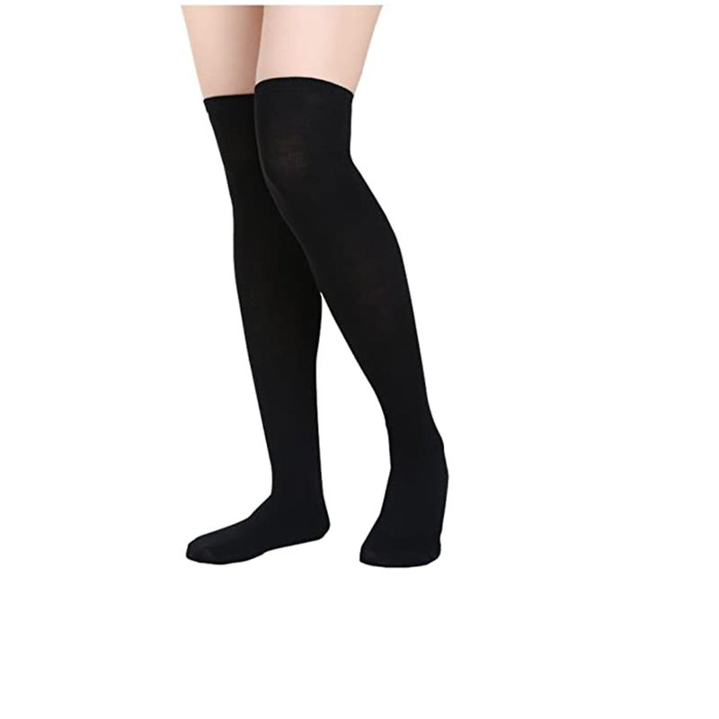 SOLARAE جوارب نسائية عالية تصل إلى الركبة جوارب عالية جوارب فخذ عالية لملابس الكوسبلاي حفلة الهالوين الاستخدام اليومي - Image 1