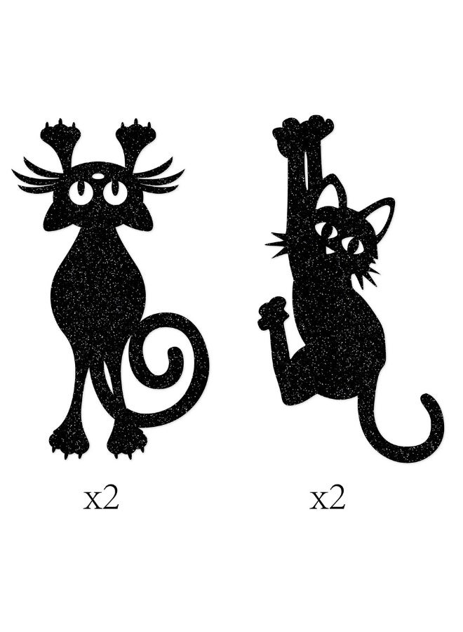 NIBEMINENT Halloween Party Wall and Window Decor - Spooky Cat Wall Stickers