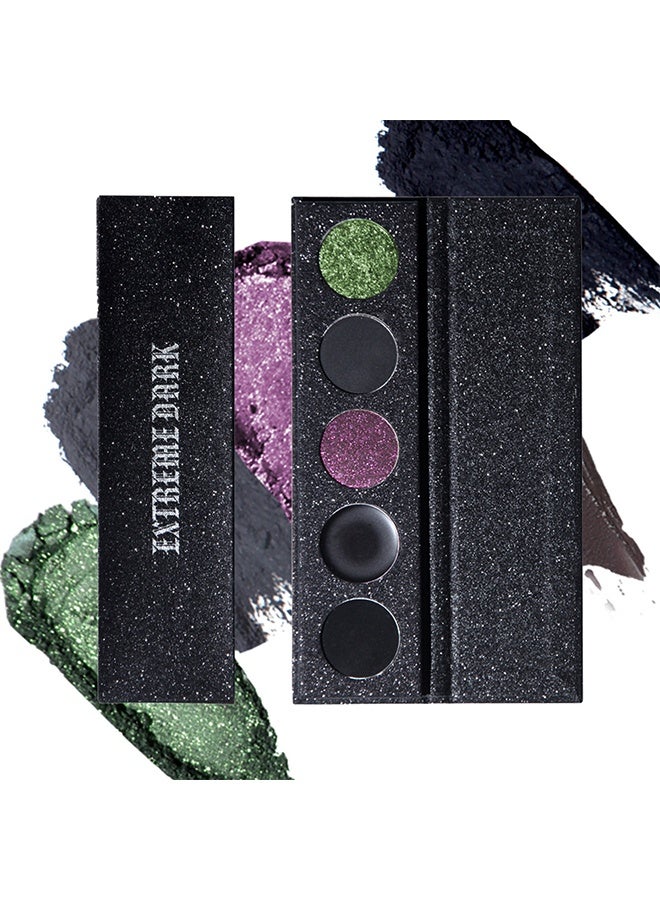 maffick Extreme Dark-5 Color Eyeshadow Palette,Matte & Shimmery Eyeshadow for High-Definition Eye Makeup,Waterproof, Sweat Resistant,Long-lasting #02 - Image 1