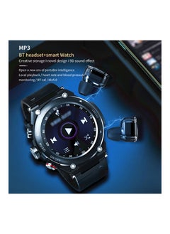 xozgdovg Smart Watch With Wireless Earbuds Black  - Image 2