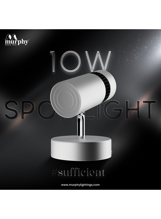 Murphy Aluminium 10W Adjustable Aliminum Led Wall Cob Surface Mounted Spot Light With 2 Years Warranty (Warm White, Pack Of 1) - Image 4