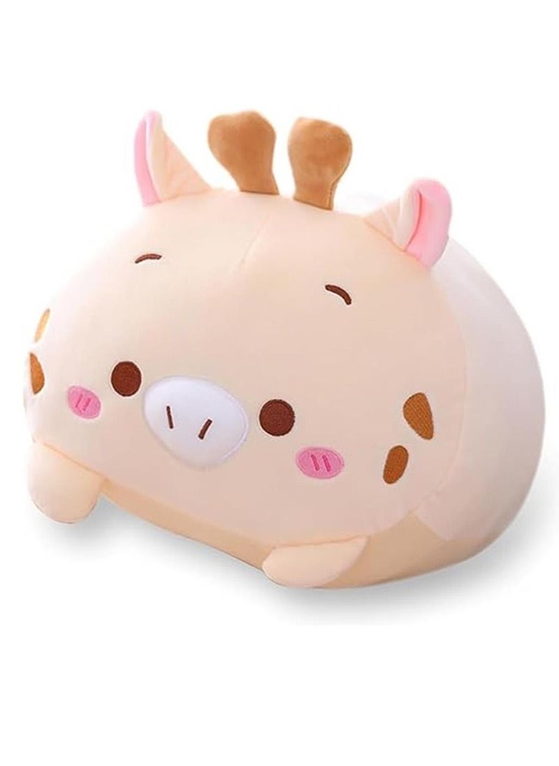 Cute Deer Plush Stuffed Animal Cylindrical Body Pillow,Super Soft Cartoon Hugging Toy Gifts for Bedding, Kids Sleeping Kawaii Pillow(8/23.6 inch)  - Image 1