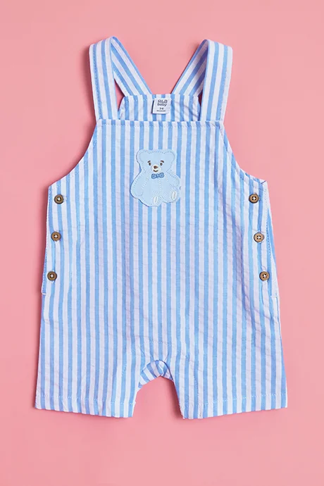 أر أند بي Embroidered T-Shirt and Dungaree Set