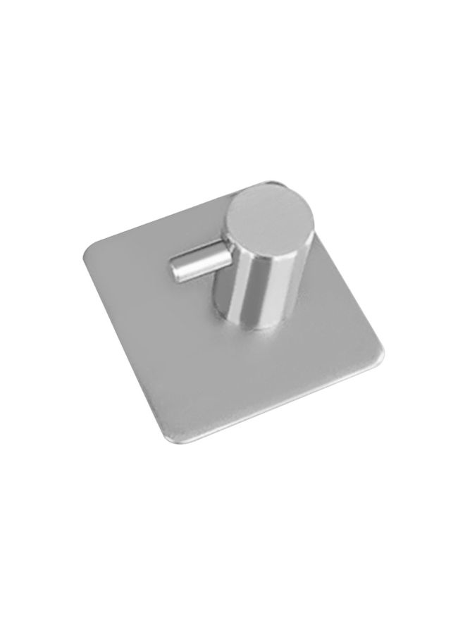 NIBEMINENT Multipurpose Self Adhesive Decorative Hook Silver 4.5x4.5x2centimeter - Image 5