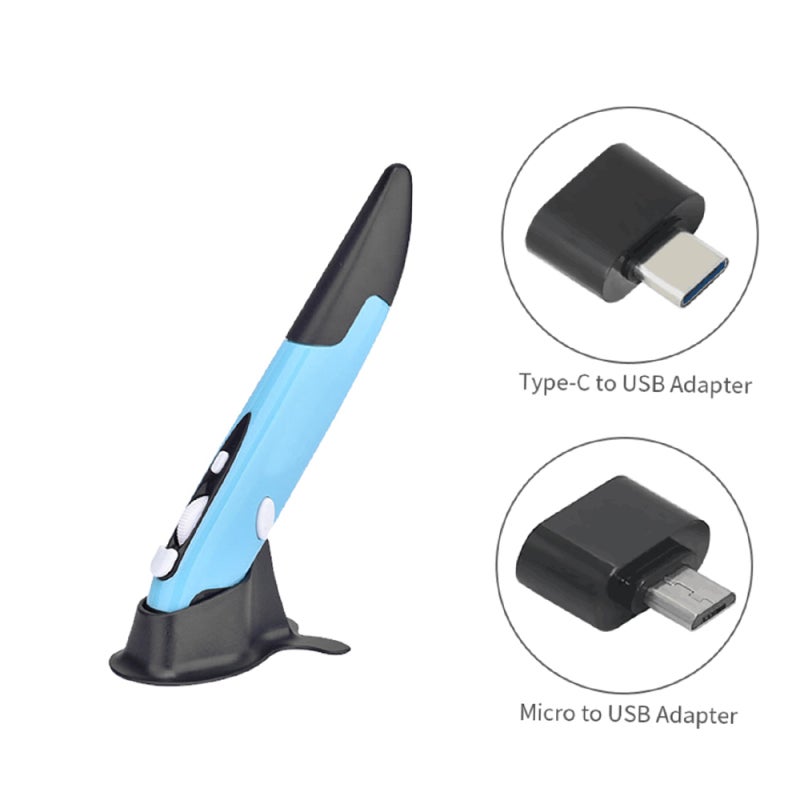 Wireless Optical Pen: 2.4GHz Wireless Connection Up To 10m, Adjustable 500/1000 DPI Sensor - Power Saving Auto Shutoff, Plug And Play For Handwriting Input, PPT Presentation - Image 3