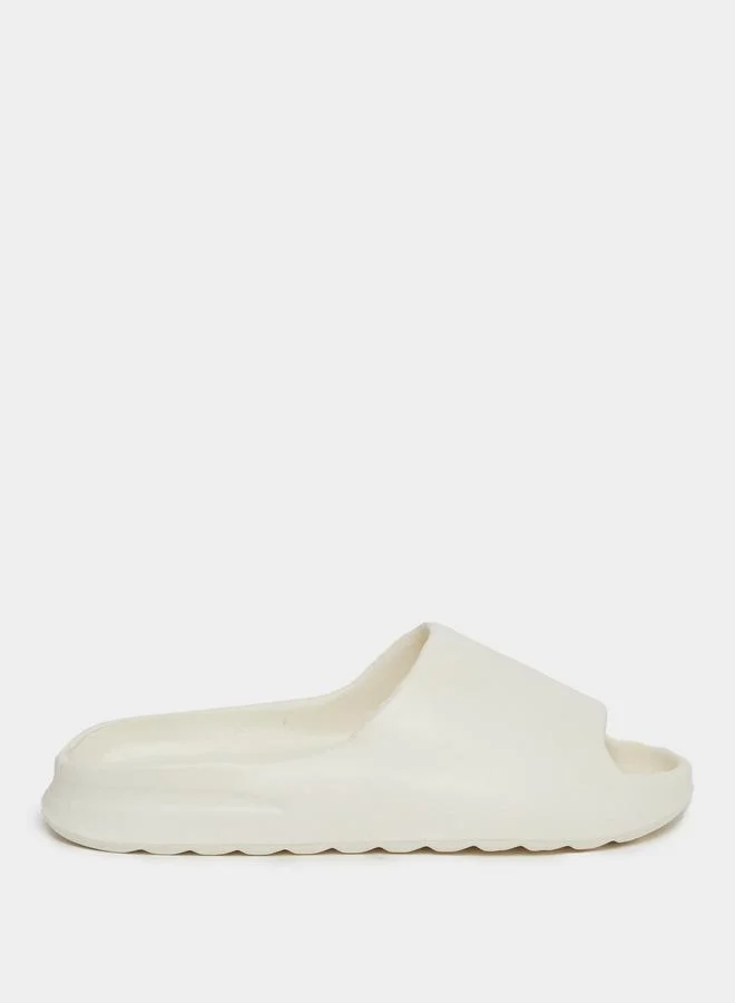 Styli Styli Women White Comfort Slides