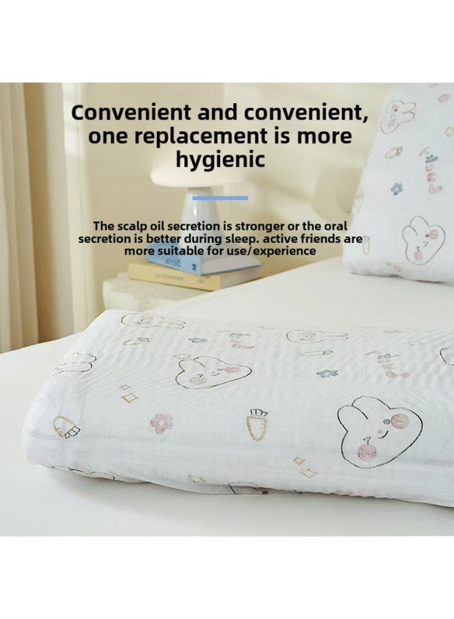 Disposable Pillowcase Thickened Non-woven Pillowcase Portable Travel Hotel Bedding Pillow Towel-Color:Pure White-Specifications:2 Pack  - Image 4