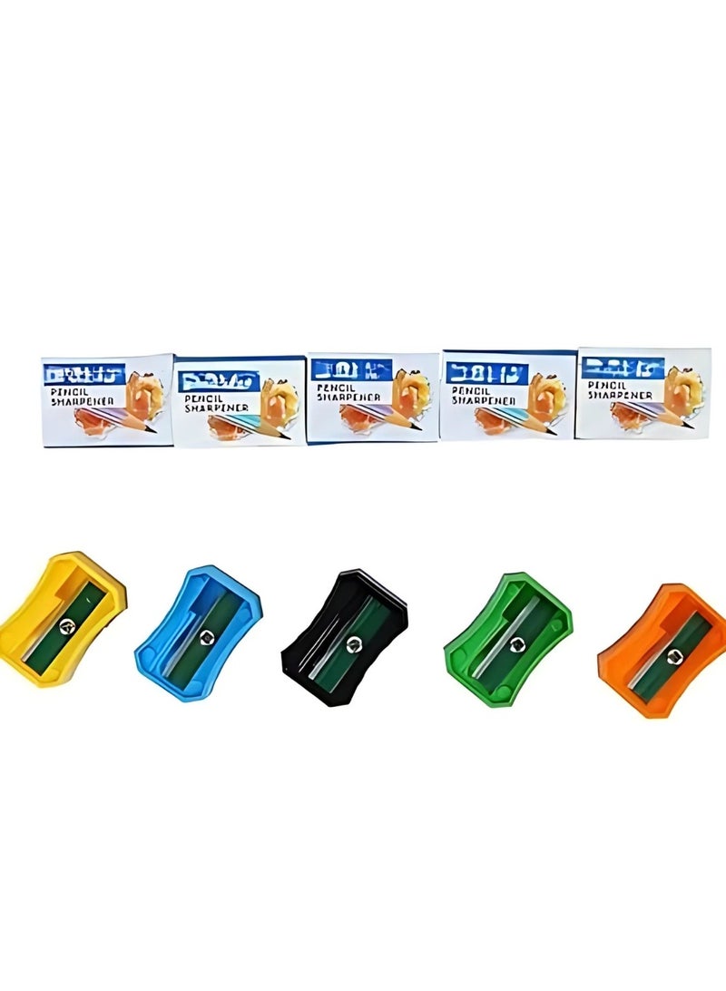DOMS 2 Pieces Multicolor Pencil Sharpener with Anti-Rust Slanted Blade. - Image 4