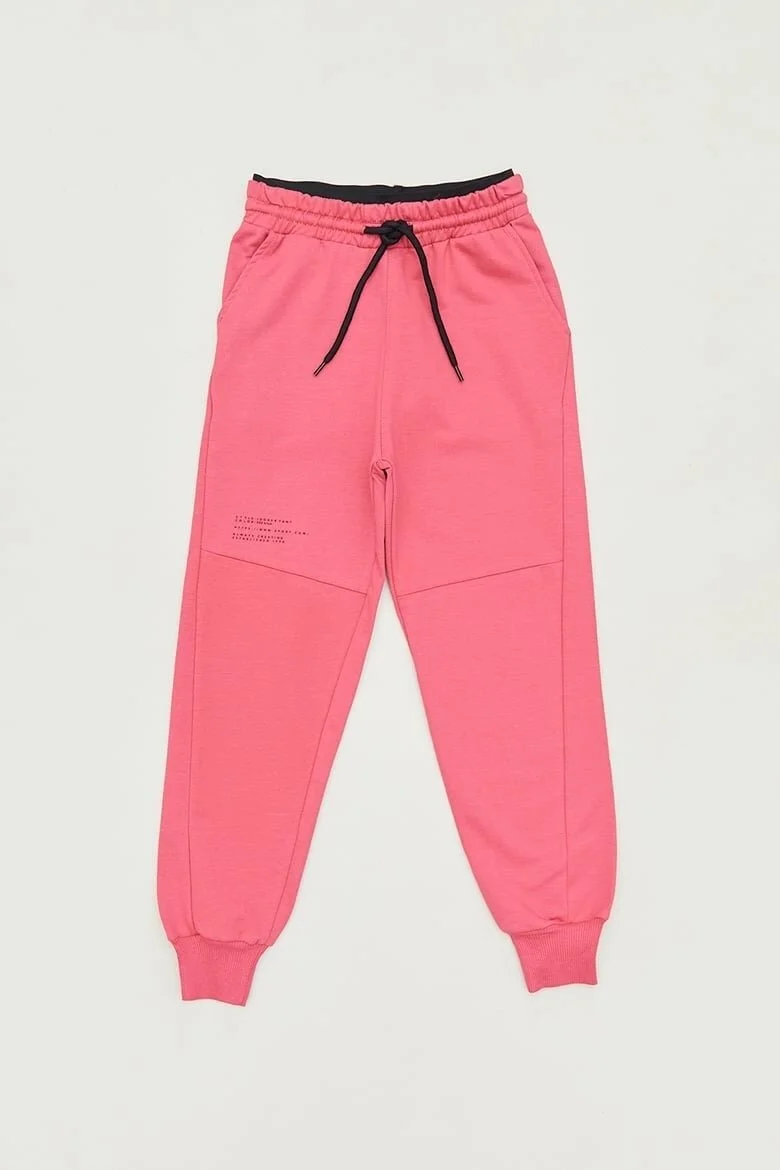 فولامودا Printed Girls' Sweatpants with Lace Waist
