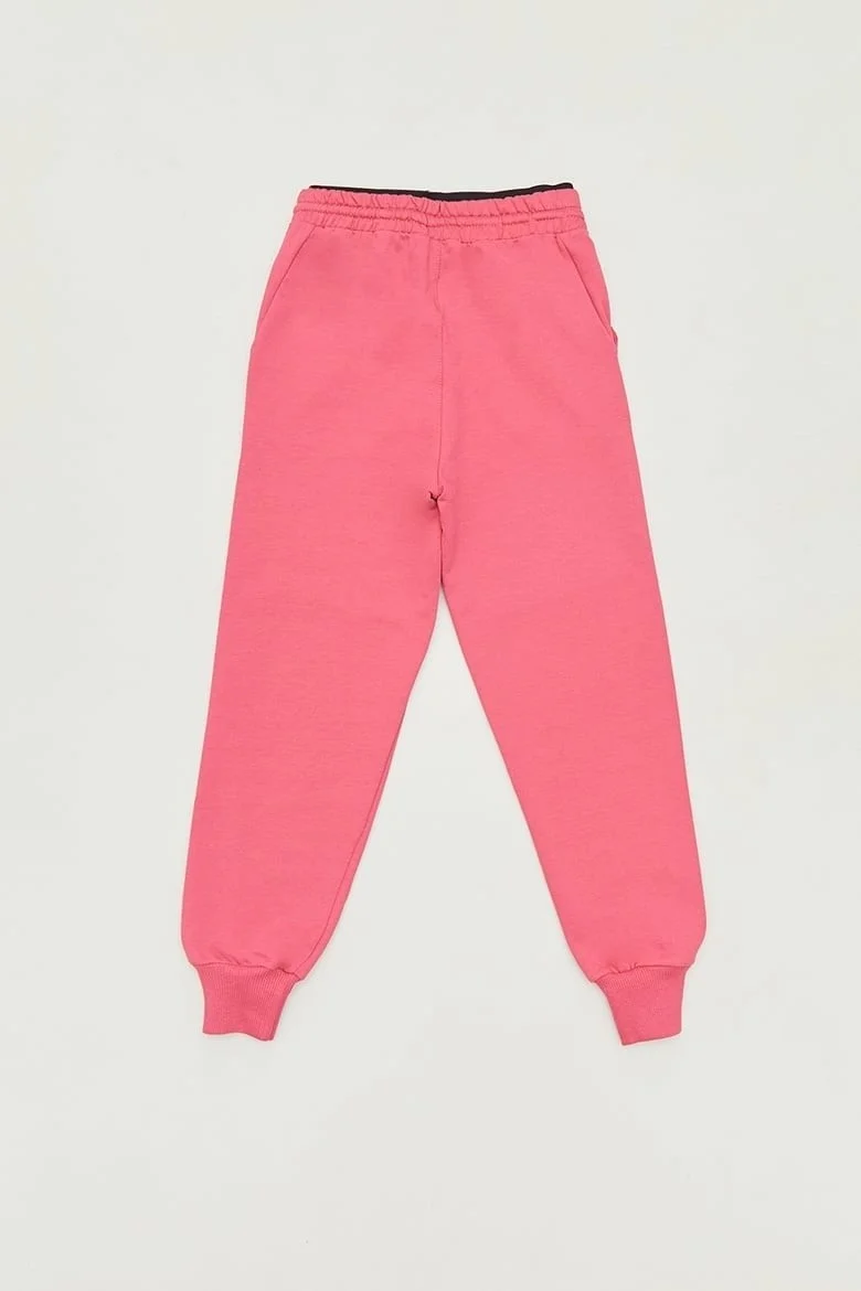 فولامودا Printed Girls' Sweatpants with Lace Waist