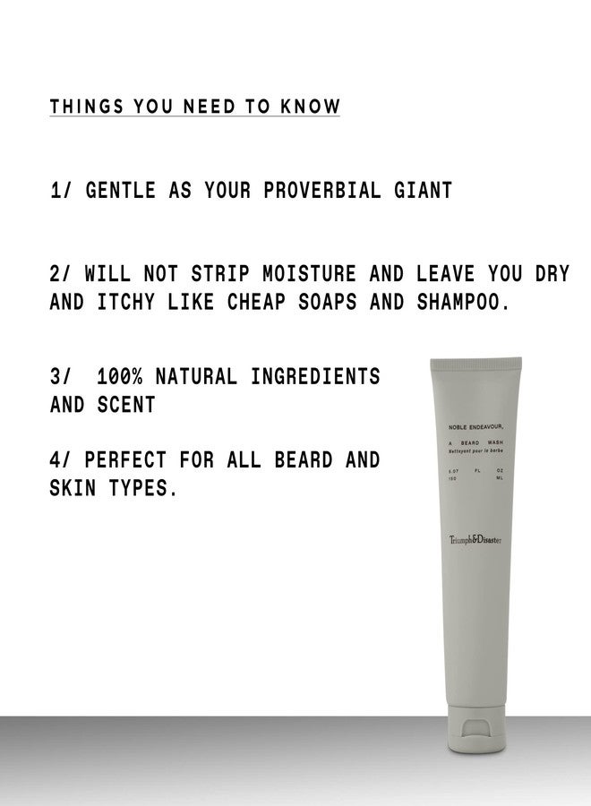 Triumph & Disaster | Noble Endeavour | Gentle, Cleansing Beard Wash - Sulfate-free foaming, 5.07 oz - Image 2