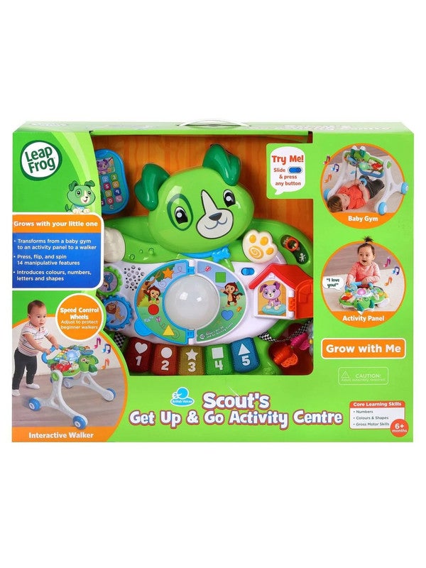 LeapFrog Scout's Get Up & Go Walker - Interactive Baby Walker, Teaches First Steps, Numbers & Fine Motor Skills - Image 5