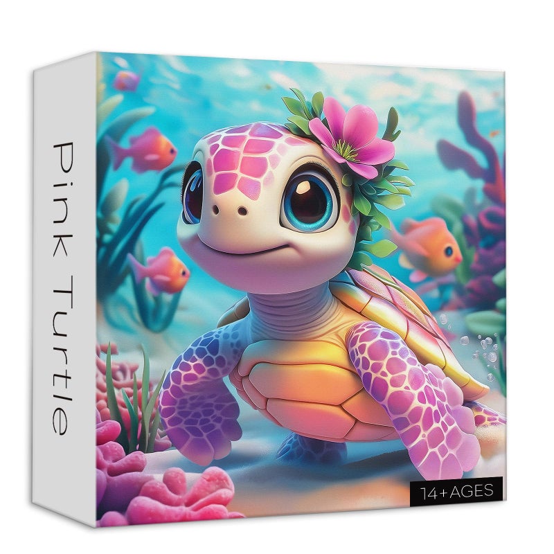 Larkipuzz Sea Turtle Jigsaw Puzzles 1000 Pieces for Adults Larkipuzz Ocean Animals Puzzles Fish Impossible Difficult Coral Puzzle for Home Decor - Image 3