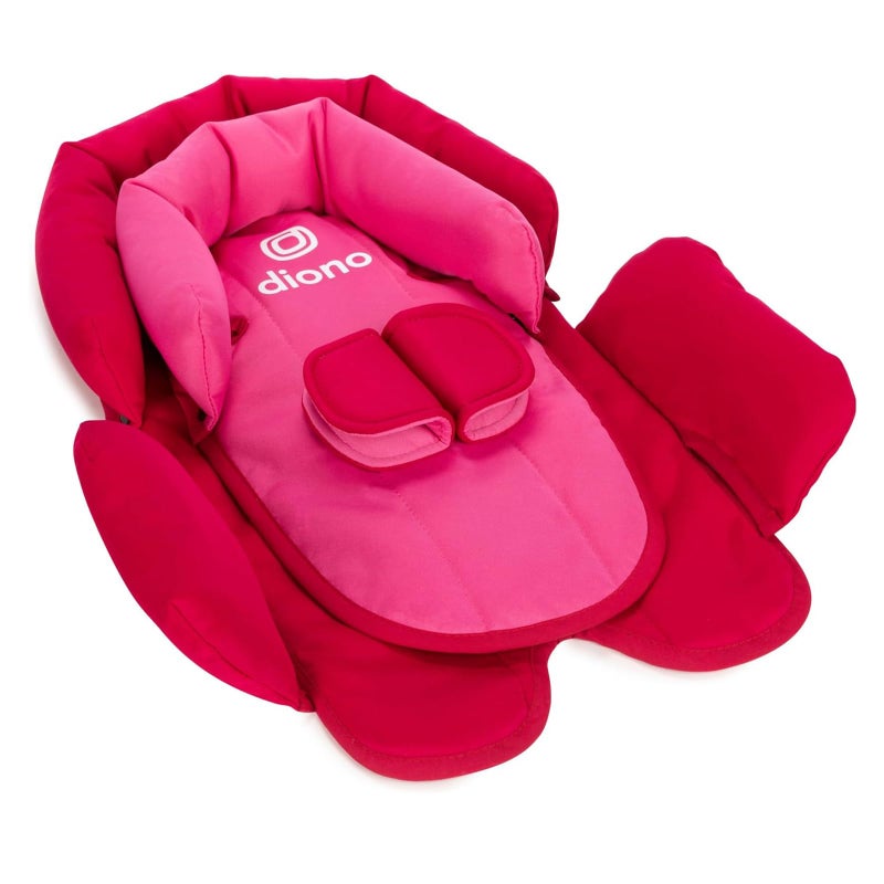 Diono Cuddle Soft 2-in-1 Head Support, Comforting Head and Body Support for Babies, Converts depending on Infants Size, Pink Cotton Candy - Image 1