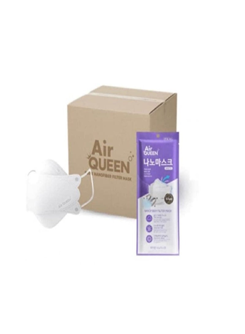 Air Queen Face Mask Nanofiber Filter, AirQueen Made in Korea Individually packed (100 Packs) - Image 2