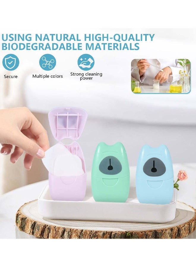 3 Boxs (150 Sheets) Mini Portable Travel Soap Paper Sheets Disposable Hand Washing Bath Scented Paper Soap For Outdoor, Camping Hiking - Image 5