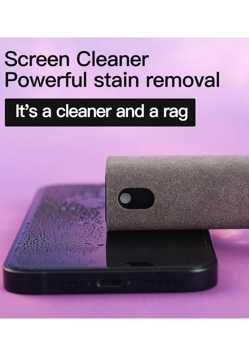 Touchscreen Screen Cleaner Kit 2 Pcs, Phone, Tablet and Car Screen Cleaner, Two in One Spray and Microfiber Cloth(Grey&Pink)  - Image 5