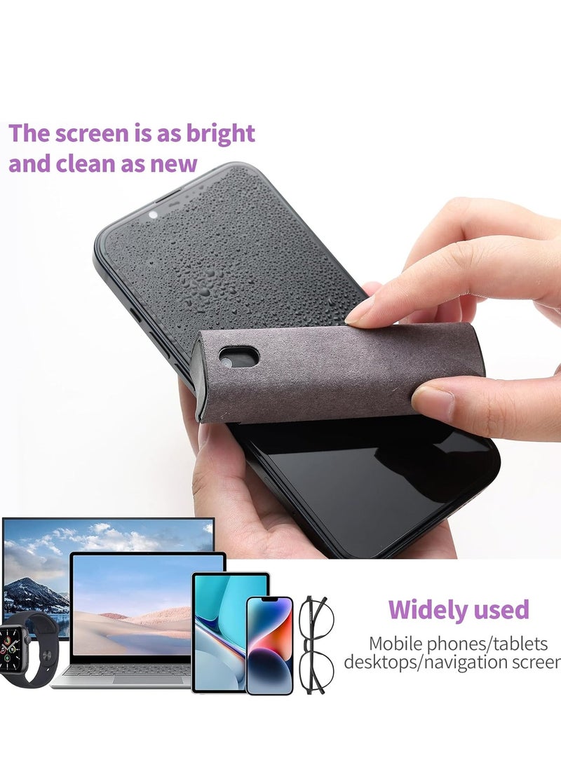 Touchscreen Screen Cleaner Kit 2 Pcs, Phone, Tablet and Car Screen Cleaner, Two in One Spray and Microfiber Cloth(Grey&Pink)  - Image 4