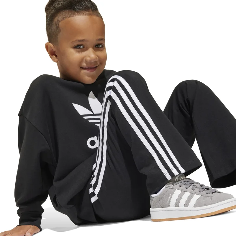 Adidas Adidas Loose Crew Set Black Youth/Baby Jogger Suits For Kids