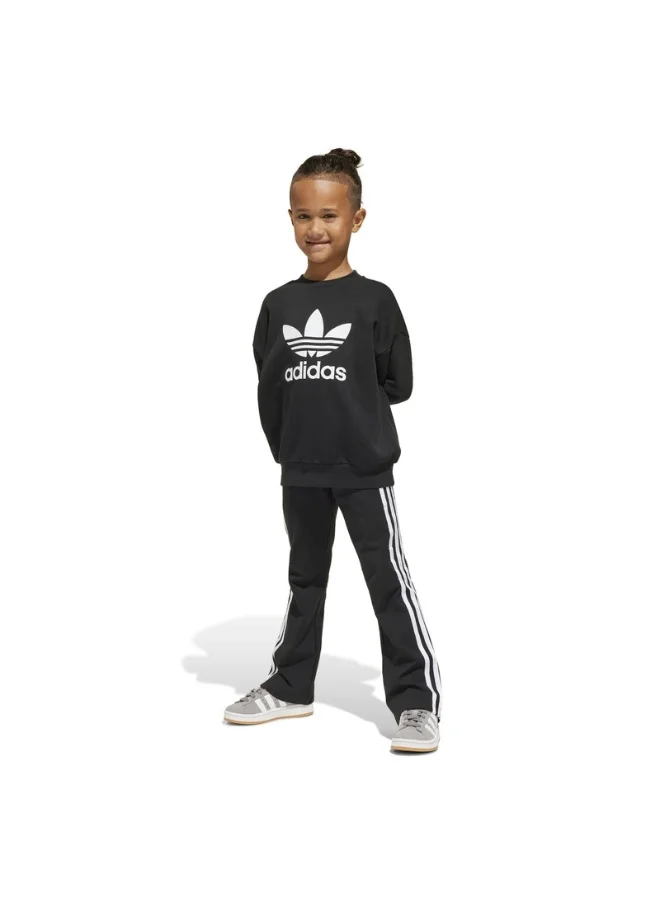 Adidas Adidas Loose Crew Set Black Youth/Baby Jogger Suits For Kids