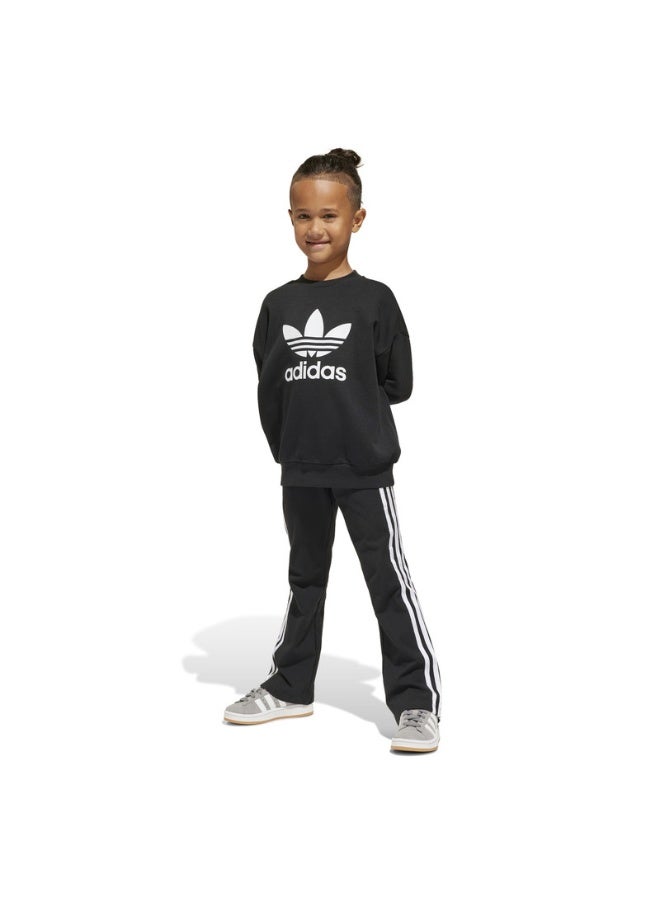 Adidas LOOSE CREW SET Black Originals Kids SUITS  - Image 5