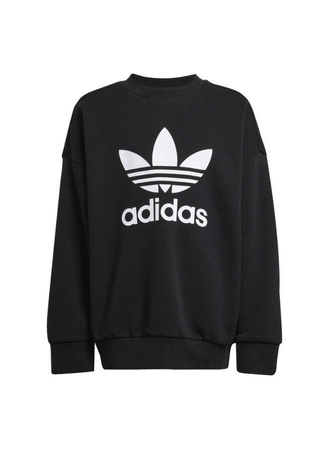 Adidas LOOSE CREW SET Black Originals Kids SUITS  - Image 2