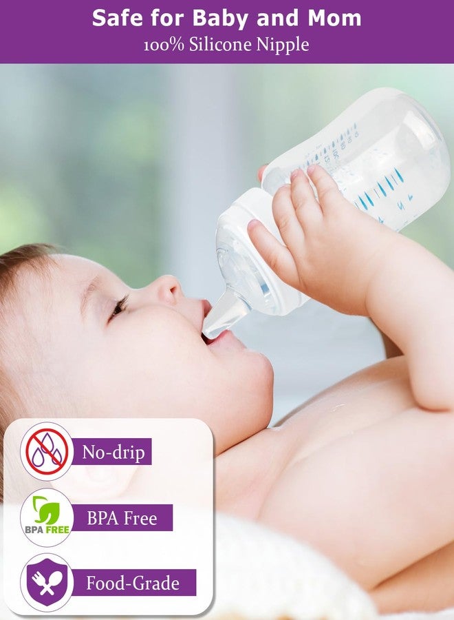 joyfeed Sippy Cup Nipples for Philips Avent Anti-Colic Baby Bottles,Food Grade Silicone Sippy Spout，Variable Flow Soft Nipple，6m+,4-Count - Image 5