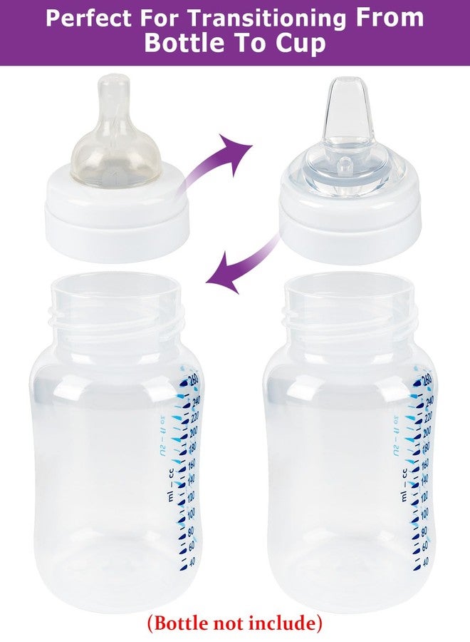 joyfeed Sippy Cup Nipples for Philips Avent Anti-Colic Baby Bottles,Food Grade Silicone Sippy Spout，Variable Flow Soft Nipple，6m+,4-Count - Image 3