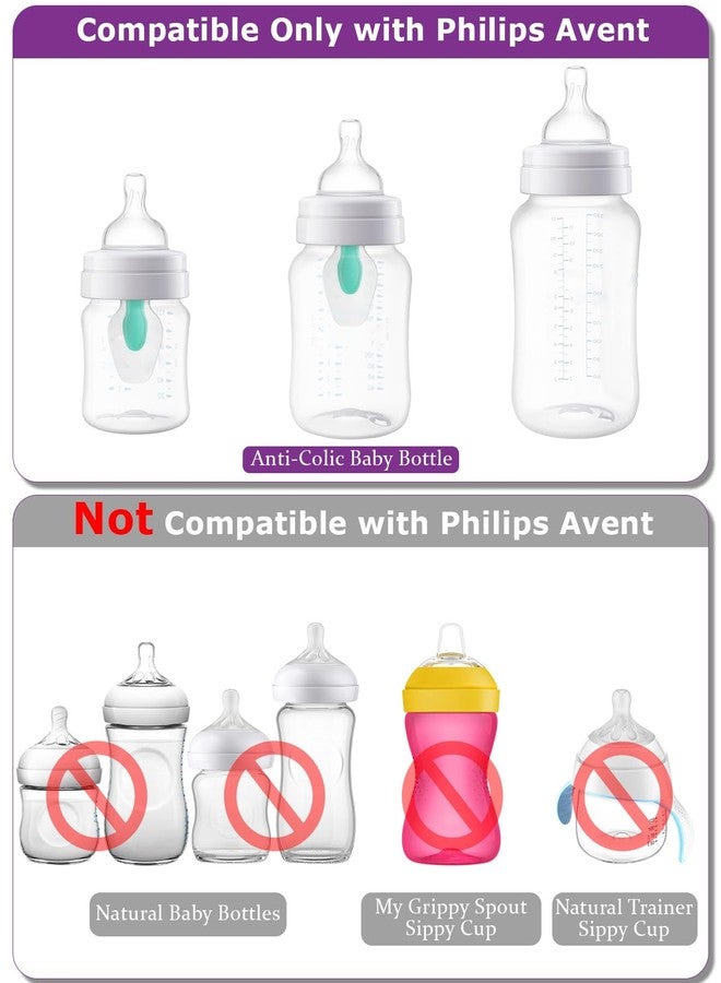 joyfeed Sippy Cup Nipples for Philips Avent Anti-Colic Baby Bottles,Food Grade Silicone Sippy Spout，Variable Flow Soft Nipple，6m+,4-Count - Image 2