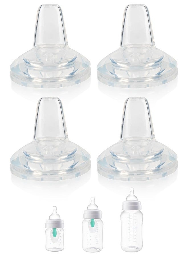 joyfeed Sippy Cup Nipples for Philips Avent Anti-Colic Baby Bottles,Food Grade Silicone Sippy Spout，Variable Flow Soft Nipple，6m+,4-Count - Image 1