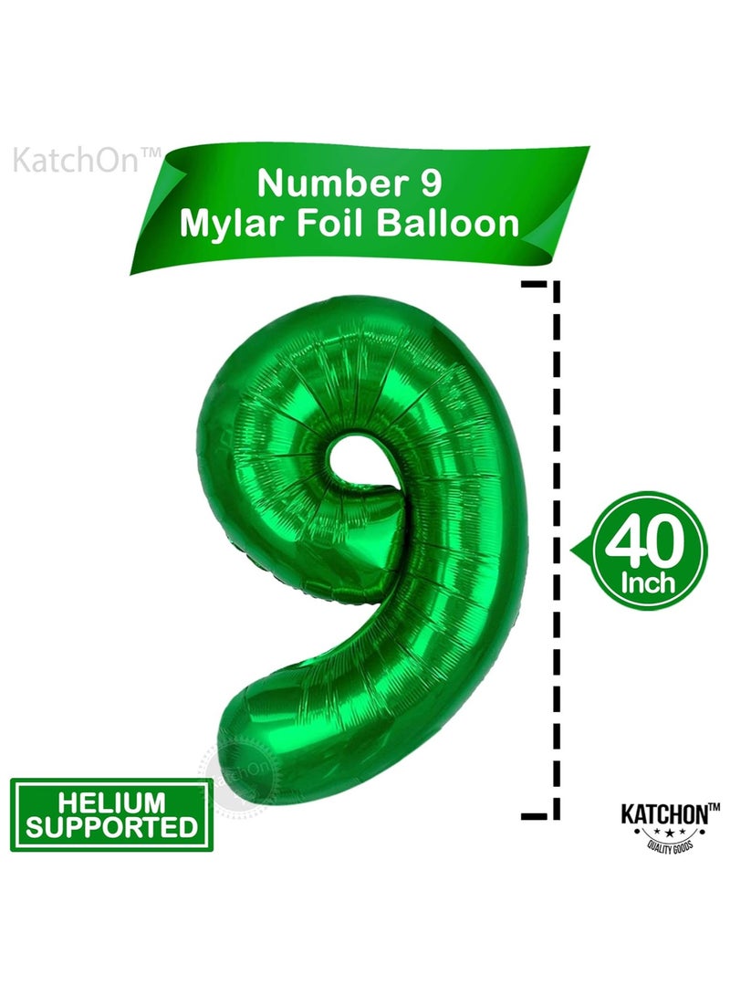 كاتشون بالون أخضر رقم 9 لزينة عيد الميلاد التاسع - Image 2