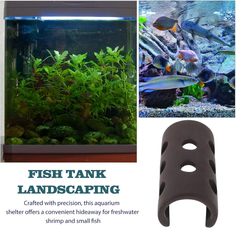 Aquarium Shrimp Hideout and Fish Shelter Ceramic Cave Small Holes for Breeding and Hiding Multi-Functional Fish Tank Ornament for Betta and Shrimp Habitat - Image 3