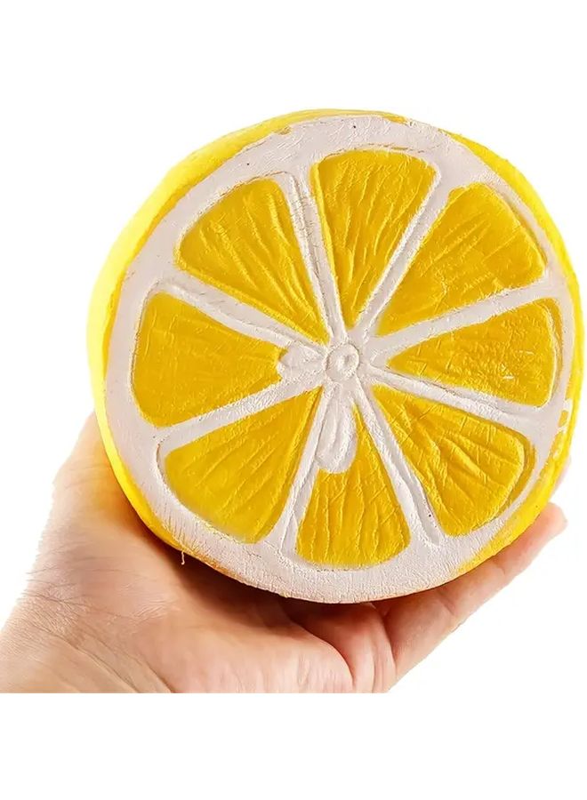 Yellow Slow Rebound Lemon Squeeze Toy Sensory Fidget For Adults Kids - Image 5