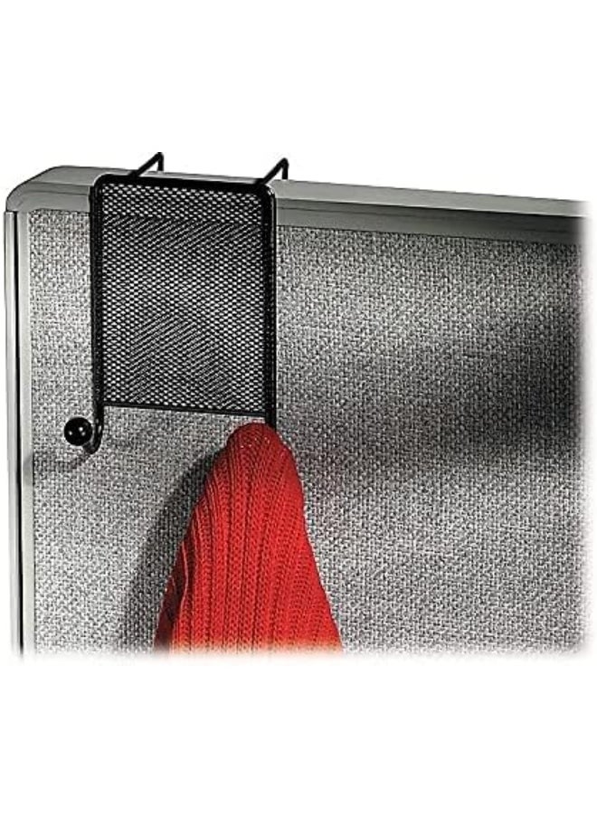 Fellowes Mesh Partition Additions Double Coat Hook, Black (75903)